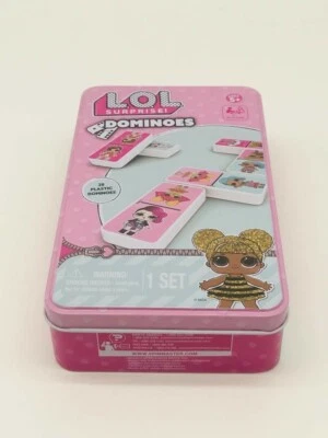 LOL Surprise 28 Piece Dominoes Set in Tin- Preowned..1 - Image 1 of 4
