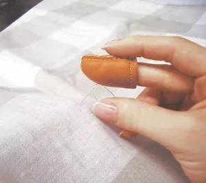 Clover Premium Natural Fit Leather Thimble Various Sizes Available! - Picture 1 of 1