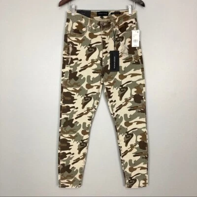 Jegging Kendall & Kylie Ultra Alto Para Mujer Talla 28 Camuflaje Delgado Tobillo Recto Foto 1 de 4