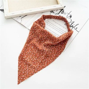 Headscarf Binder Closed ElasticToe Women's Triangular Ribbon  Three-State Spring - Picture 1 of 23