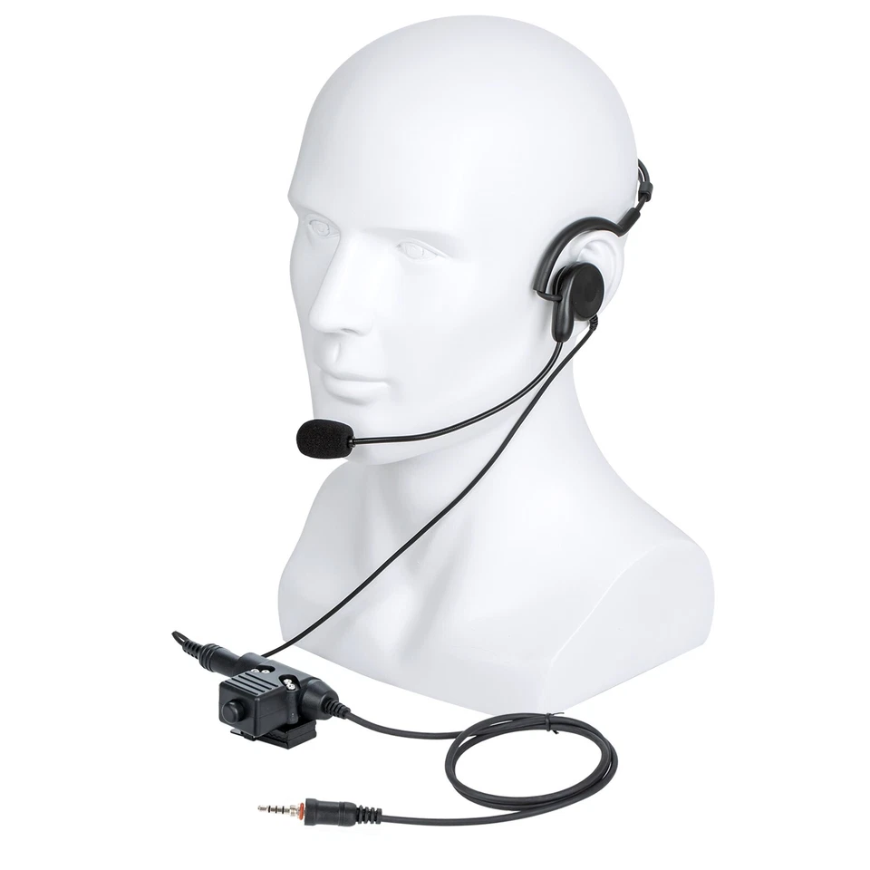 U94 PTT Radio Headset Earpiece For Yaesu Vertex VX-6R VX-7R FT-270R - Image 1 of 4
