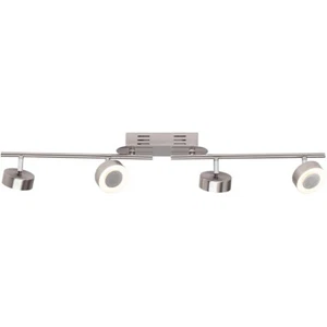 Plafoniera LED Brilliant Orban ferro spazzolato 4 x 4,5 W 1520 lm bianco caldo 3000 K - Foto 1 di 1