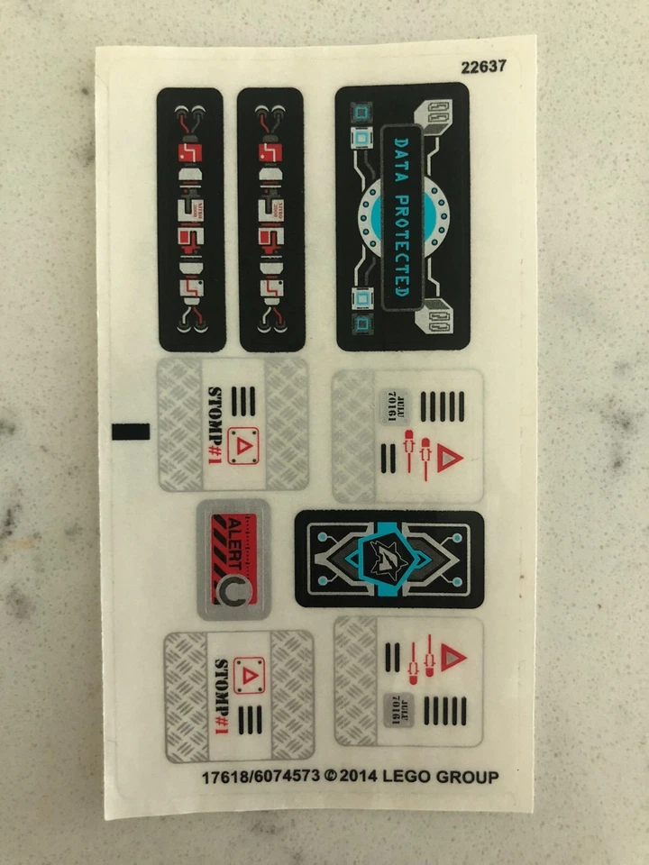 LEGO STICKER SHEET for 70161 Tremor Track Infiltration, New & Genuine! - Image 1 of 1