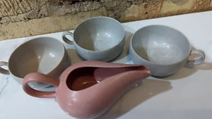 STEUBENVILLE AMERICAN MODERN PLASTICWARE RUSSEL WRIGHT 3 Cup & 1 Gravy CHILDS - Picture 1 of 7