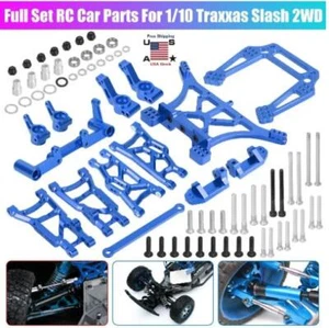 RC Car Upgrade Parts Metal Full Set for 1/10 Traxxas Slash 2WD/Rustler/Stampede - Picture 1 of 11