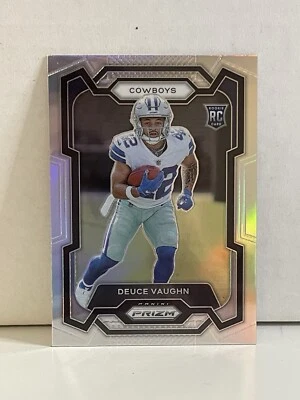 2023 Panini Prizm Deuce Vaughn Silver Prizm Rookie Dallas Cowboys #324 - Image 1 of 2