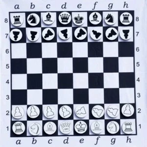 Juego de ajedrez de hoja magnética flexible de 15”x15”. - Imagen 1 de 4