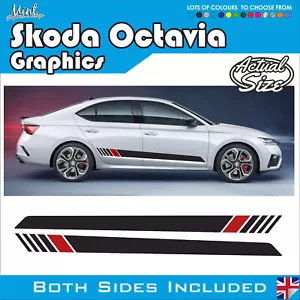 Skoda Octavia Sports Side Stripes VRS Hatch / Estate Graphics Decals 010 - Picture 1 of 4