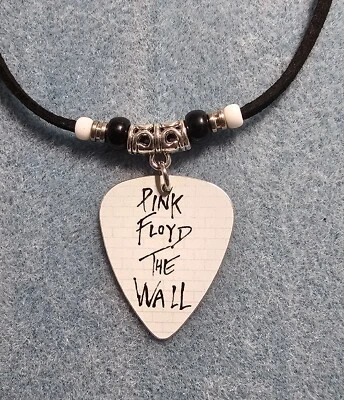 Collar de púa de guitarra de aluminio Pink Floyd hecho a mano Foto 1 de 2