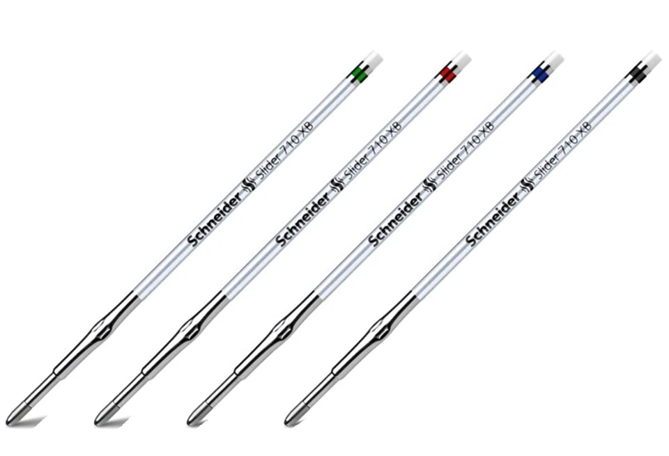 Schneider Kugelschreibermine 710XB (blau grün rot schwarz - Ersatzmine 710 XB)