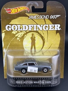 2012 Hot Wheels Retro Entertainment JAMES BOND 007 1963 ASTON MARTIN D85 grey - Picture 1 of 3