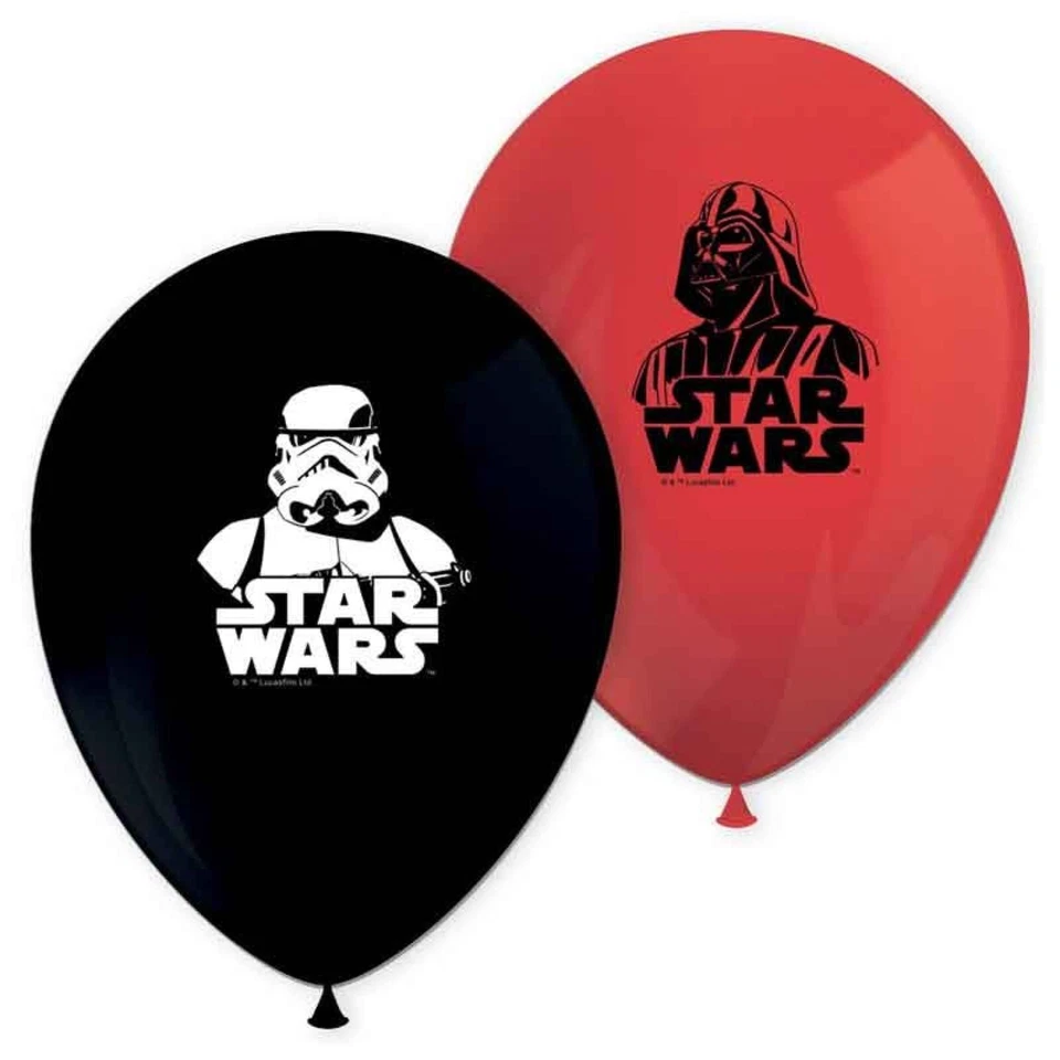 Globos de fiesta Star Wars decoraciones rojo negro látex cumpleaños evento de Star Wars Foto 1 de 1