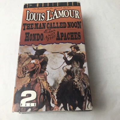 Louis L'Amour The Man Called Noon Hondo And The Apaches VHS Tape Set Western - Image 1 of 3