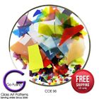 Confettis éclats de verre mardi gras mélange de couleurs COE 96 Uroboros alimentation fusion