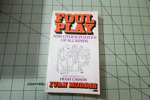 FOUL PLAY AND OTHER PUZZLES OF ALL KINDS BY IVAN MORRIS 1974 RARE VINTAGE BKS PB - Picture 1 of 3