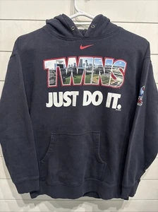 NIKE Just Do It Minnesota Twins MLB Baseball Team Hooded Sweatshirt Mens Large - Picture 1 of 5
