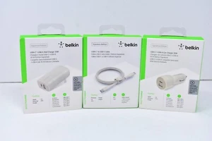 Belkin 30W Rapide USB-C Mural, Chargeur Voiture pour Téléphones Galaxy, LG, Motorola, Pixel - Photo 1 sur 5