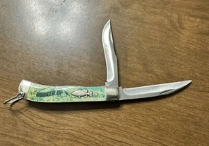 Buck Knives 374E Trapper Fishing Knife Bill Lowen Edition Hooked Up XL - Picture 1 of 17