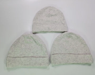 Infant Beanies Baby Hat Cap Bundle Boys Size 0-6M Gray Lot of 3 - Image 1 of 4