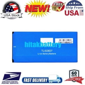 3.85V 3000mAh/11.55WH replacement Battery TLi028D7 for Alcatel One Touch USA - Picture 1 of 4