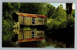 Postal puente cubierto Green Mountains Vermont VT años 50 - Imagen 1 de 2