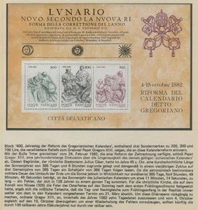 Block P78 Vatican 1982 MNH Art Sculpture - Picture 1 of 1