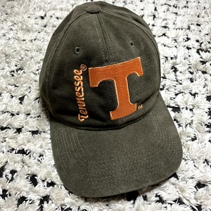 Vintage Tennessee Volunteers Hat Brown Dad Strapback Signatures NCCA 90s - Picture 1 of 9