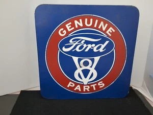 Ford Blue Die Cut Metal 10-Key Cabinet 11"x11"x3" V8 Genuine Parts Logo, New. - Picture 1 of 3
