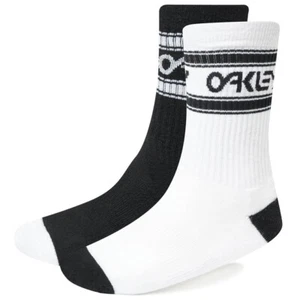 OAKLEY B1B ICON SOCKEN HERREN 93274-02E SCHWARZHEITSGRÖSSE MITTEL, GROSS (2ER-PACK) NEU MIT ETIKETT - Bild 1 von 6