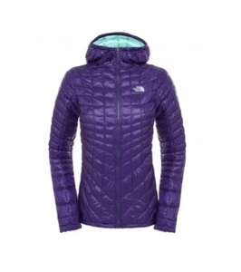 THE NORTH FACE THERMOBALL HOODIE GARNET PURPLE UK M LN043 MM 07 - Picture 1 of 13