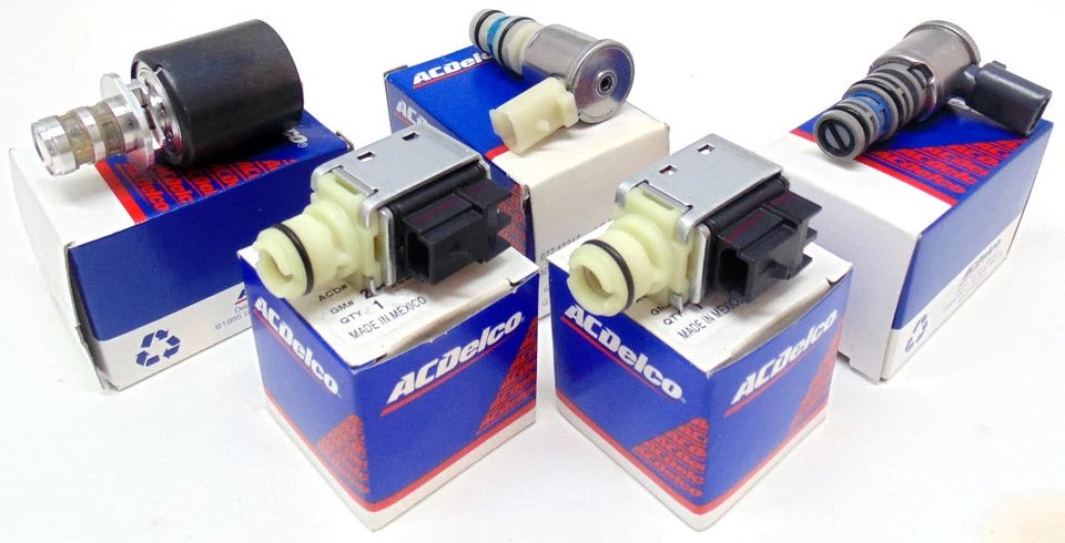 Kit de solenoide de transmisión 4L60E TCC EPC Shift 2003-en juego de 5 piezas OEM NUEVO Foto 1 de 1