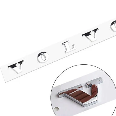 1X Tapa Trasera Maletero 3D Letra Insignia Placa de Identificación Emblema Deportivo Para Volvo Cromo Brillante Foto 1 de 4