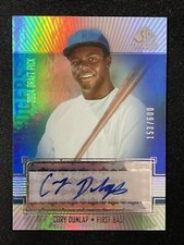 2004 Upper Deck SP Prospects Silver Cory Dunlap Auto 153/600