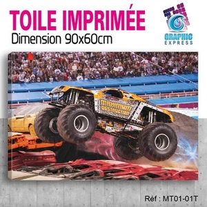 90x60cm - Tela Estampado Tableau- Camión Monster Jam - 4x4 Bigfoot - MT01-1T - Bild 1 von 10