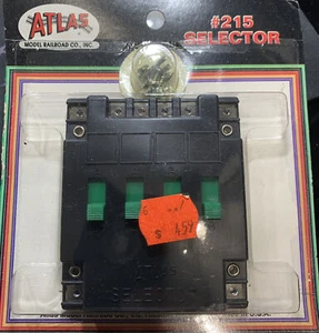 Atlas #215 Selector with 4 control switches, works with HO, N & O 4 your layout - Picture 1 of 3