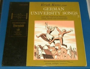Erich Kunz Sings German University Songs, Volume 3 - (1959 Vanguard) - Used LP - Picture 1 of 1