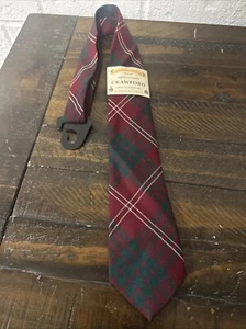 Cravatta cravatta James Pringle Weavers 100% lana clan tartan collo a quadri made Scotland - Foto 1 di 5