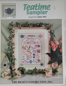 The Design Connection Teatime Sampler Kreuzstichmuster Broschüre - Bild 1 von 1