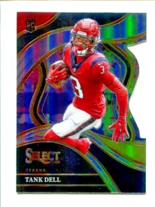 2023 Panini Select Red & Yellow Prizm Die-Cut #219 Club Level Tank Dell 🏈 - Picture 1 of 3