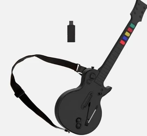 PC Guitar Hero Controller, Wireless PS3 Guitar Hero with Dongle for PC/PlaySt... - Picture 1 of 5