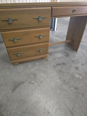 Vintage Mid-Century Modern Desk W  Chair - Image 1 of 4
