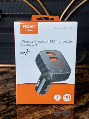 Anker Roav Wireless Bluetooth FM Transmitter & Charger SmartCharge F2 (R5111) - Image 1 of 4