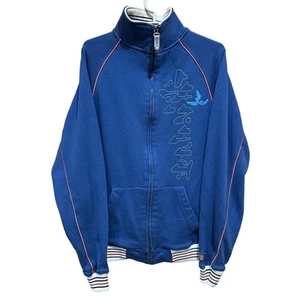 prAna Jacket Size M Blue Full Zip Long Sleeve Pockets Outdoor Cotton Blend Hike - Picture 1 of 9