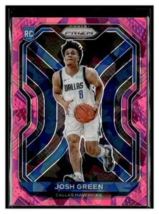 2020-21 Panini Prizm #274 Josh Green Pink Cracked Ice RC Dallas Mavericks - Picture 1 of 2