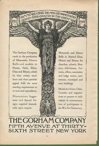 Anuncio de revista - 1919 - Gorham Co. - Art Deco - Imagen 1 de 1