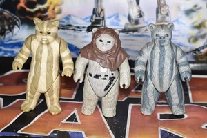 FIGURA EWOKS ORIGINAL VINTAGE LOGRAY TEEBO CHIEF CHIRPA STAR WARS REF D7640 - Imagen 1 de 2