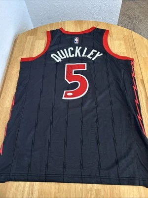 Immanuel Quickley Toronto Raptors Autographed Jersey JSA Certified - Image 1 of 4