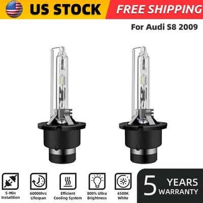 2 piezas para Audi S8 2009 D2S/D2R/D2C xenón HID faros haz alto y bajo 6000 k Foto 1 de 4