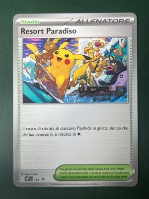 Italian 2024 Paradise Resort Pokemon SV-P 150 World Championship Promo NM - Image 1 of 2