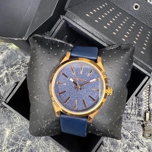 NEU Diesel Nuki Uhr blau Lederarmband DZ5532 - Bild 1 von 5